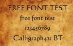 海外無料フォント Calligraph421 BT