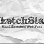 無料フォント Sketch Slab