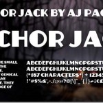 無料フォント　Anchor Jack