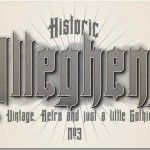 無料フォント　Allegheny PA