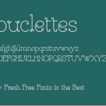 無料フォント Bouclettes