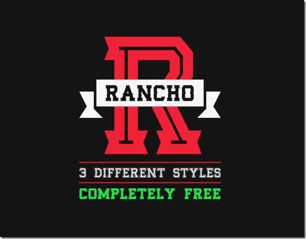 Rancho free font