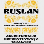 無料フォント Ruslan Display