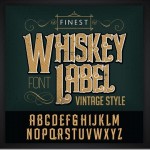 無料フォント　Whiskey Label