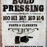 無料フォント Bold Pressing H3