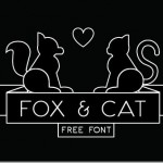 無料フォント Fox & Cat Typeface