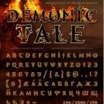 無料フォント MB Demonic Tale
