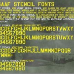 無料フォント USAAF Stencil