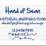 英語フォント Hand Of Sean
