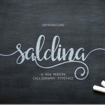 英語フォント Saldina